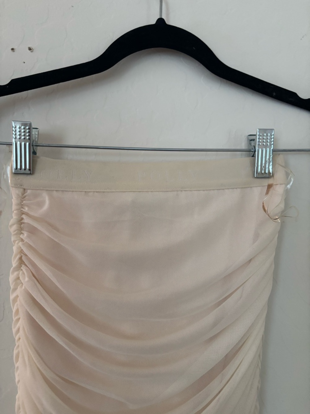 Oh Polly Cream Ruched Two-Piece Skirt Set - Picture 7 of 9